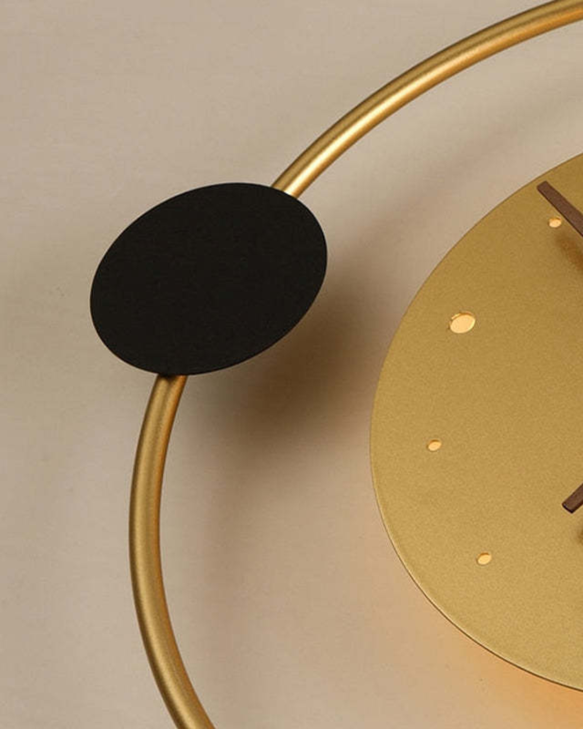 Lampada da parete con orologio Éclipse