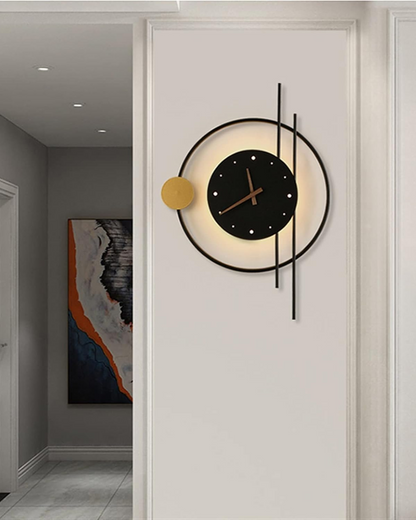 Lampada da parete con orologio Éclipse