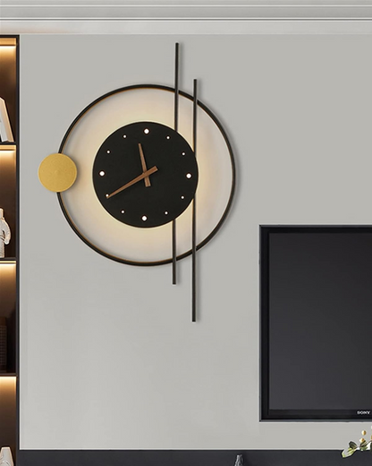 Lampada da parete con orologio Éclipse
