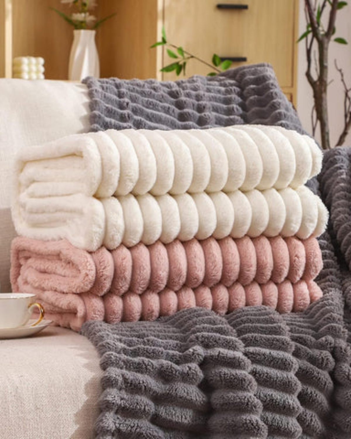Coperta calda e soffice