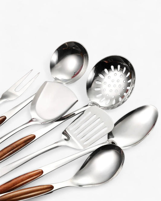 Set di utensili da cucina in acciaio inossidabile di alta qualità